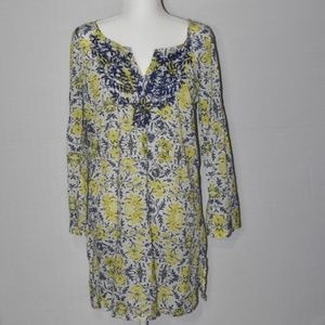 Old Navy Sheer Embroidered Cover Up Dress Sz M